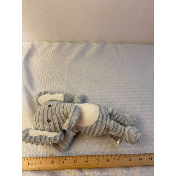 Chick pea gray ribbed elephant 11” plush infant toy - Picture 1 of 2